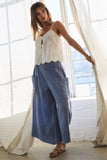 Essential Cotton Gauze Washed Pants