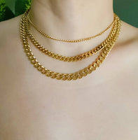 Stylish Cuban Chain Necklace: Dainty