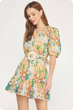 Garden Party Cotton Mini Dress