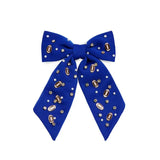Game Day Charmed Bow Clip (Red, Cobalt, or Green)