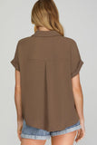 Essentials | Silky Drop Shoulder Top