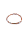 Gemma II Handmade Semiprecious 4mm Gemstone Stretch Bracelet