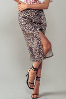 Savannah Leopard Midi Skirt