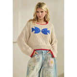 Little Fishes Knitted Sweater