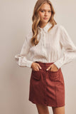 Alayna Suede Mini Skirt