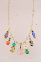 Vivi Dainty Colorful Charm Beaded Necklace