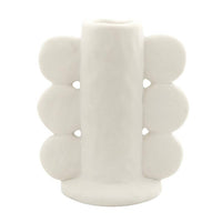 White Minimalist Taper Candle Holder