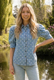 Polka Dot 100%Cotton Shirt