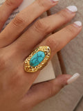 Sonora 18K Gold Non-Tarnish Hammered Statement Ring