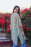 Floral Pattern Long Kimono