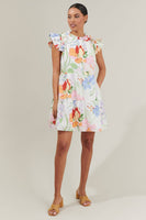 Juliet Floral Garden Lauren Shift Mini Dress