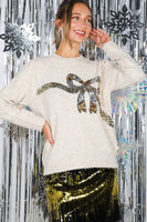 Tie A Bow Christmas Sweater
