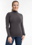 One Size | Signature Stretch Long Sleeve Mockneck Turtleneck (MANY COLORS)