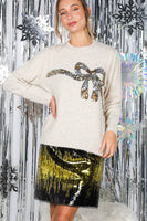 Tie A Bow Christmas Sweater