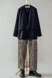 Savanna Leopard Cropped Cargo Pants