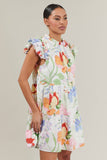 Juliet Floral Garden Lauren Shift Mini Dress