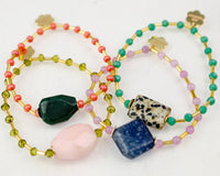Jill Gemstone Stretchable Bracelets