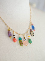 Vivi Dainty Colorful Charm Beaded Necklace