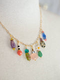 Vivi Dainty Colorful Charm Beaded Necklace