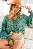 Meggie Floral V Neck Top