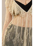 Alanis Sheer Lace Duster Top