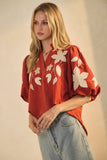 Washed Suede Top