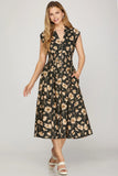 Camryn Floral Zip Dress