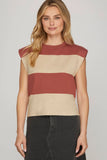 Bonnie Knit Tank (dusty coral or mocha)