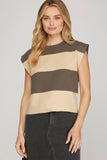 Bonnie Knit Tank (dusty coral or mocha)