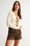 Pointelle Knit Sweater