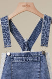 Ruffled Overall Dress