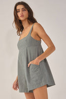 Library Date Plaid Romper