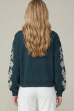 Savannah Sweatshirt (navy and olive)