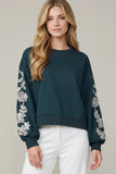 Savannah Sweatshirt (navy and olive)