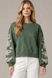 Savannah Sweatshirt (navy and olive)
