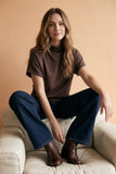 Basic Mockneck Tee (Three colors!!)