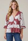 Gail Berry Floral Top