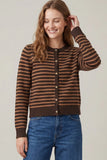 Brown + Pumpkin Carla Cardigan