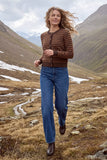 Brown + Pumpkin Carla Cardigan