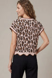 Lexie Pink Leopard Top