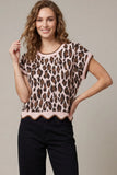 Lexie Pink Leopard Top