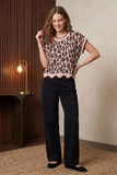 Lexie Pink Leopard Top