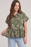 Stretch Floral Marigold Top