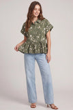 Stretch Floral Marigold Top