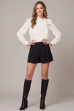 Giulia Bow Blouse (Cream)