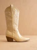 The Amaya | Butter Yellow Classic Western Boot