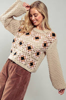 Geometric Harmony Knit Sweater