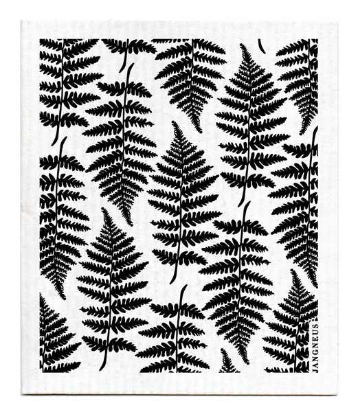 Swedish Dishcloth - Fern - Black