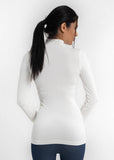 One Size | Signature Stretch Long Sleeve Mockneck Turtleneck (MANY COLORS)