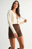 Pointelle Knit Sweater